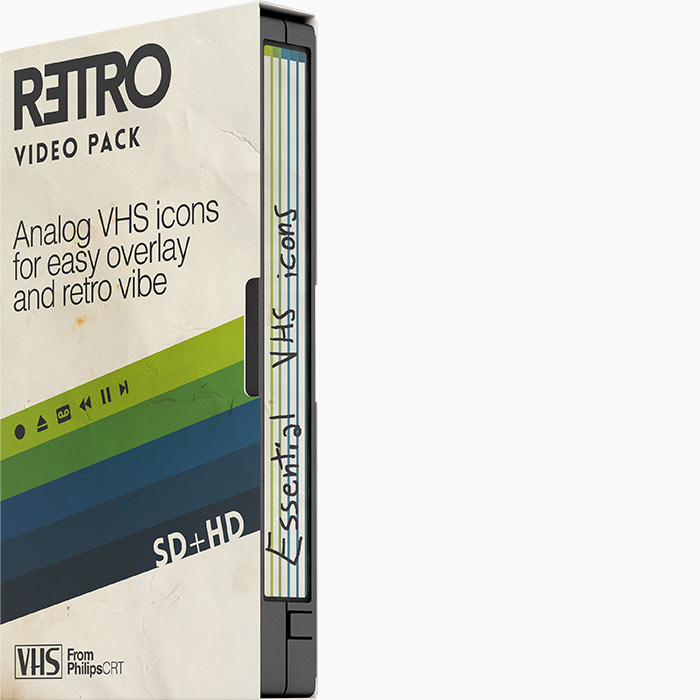 Retro Video Pack Essential VHS icons